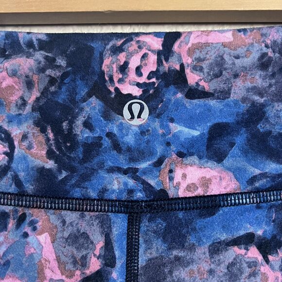 LULULEMON Wunder Under Leggings Sz 4 Moody Mirage Bark Berry Deep Navy Pant Yoga - Picture 3 of 5